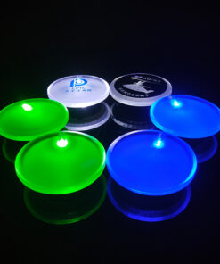 Custom 2" Round Acrylic LED Badges - product reference example