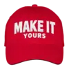 Custom Valucap Bio-Washed Hat - Embroidered - Red custom print example; your uploaded design replaces the example artwork