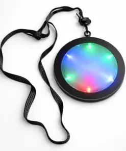 Custom Flashing LED Medallion Necklaces - product reference example