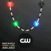 Custom Multicolor LED Bead Necklaces with Medallion - product example