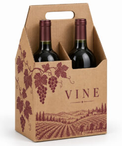 Custom Printed Wine Bottle Carriers — original sample design
