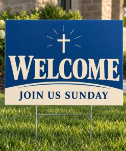 CustomGoods church yard signs product illustration