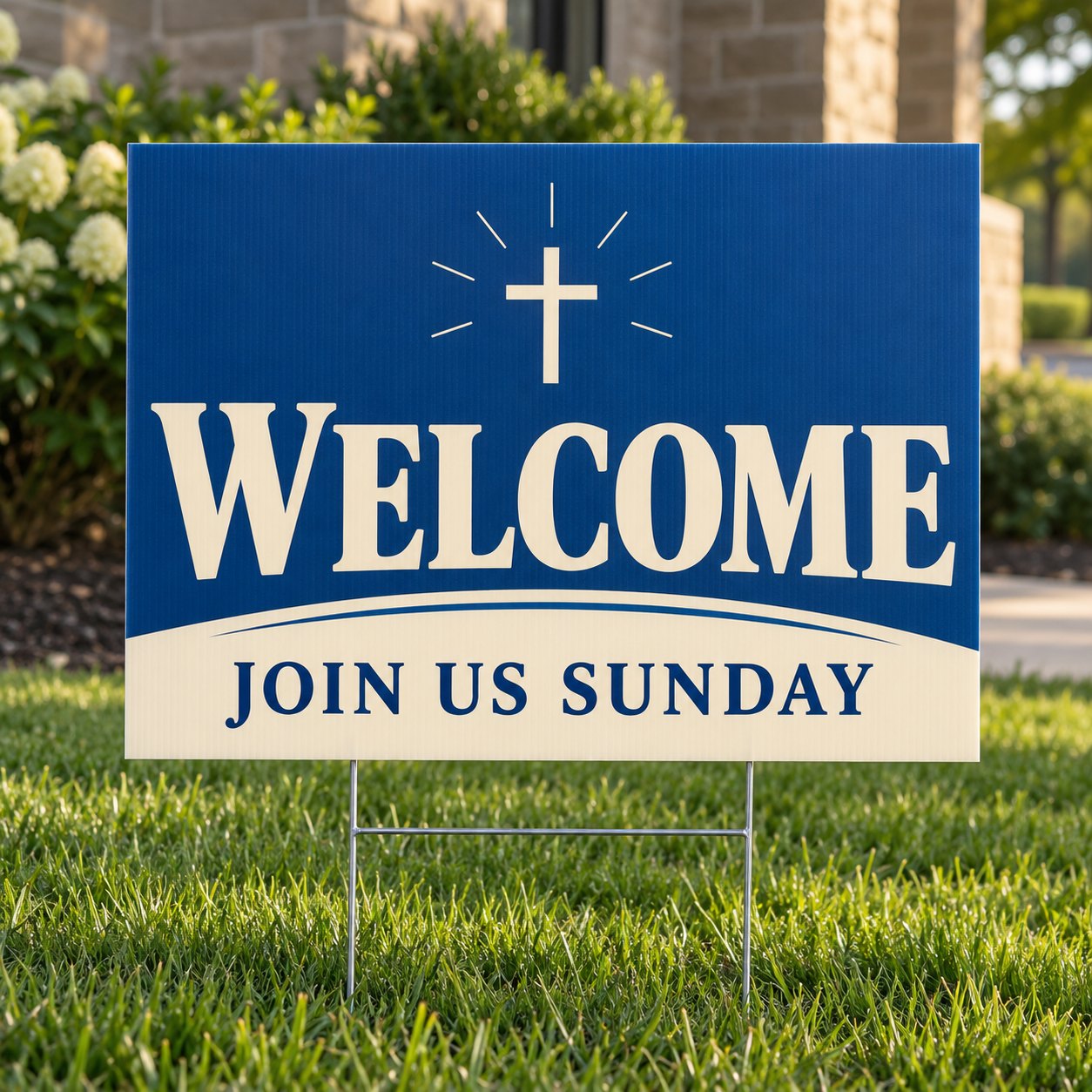 CustomGoods church yard signs product illustration