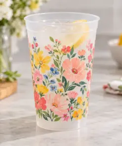 Custom Full-Color Frosted Cups - sample customer design