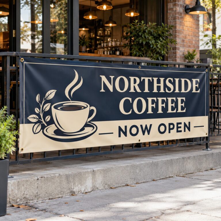 Custom printed vinyl banner