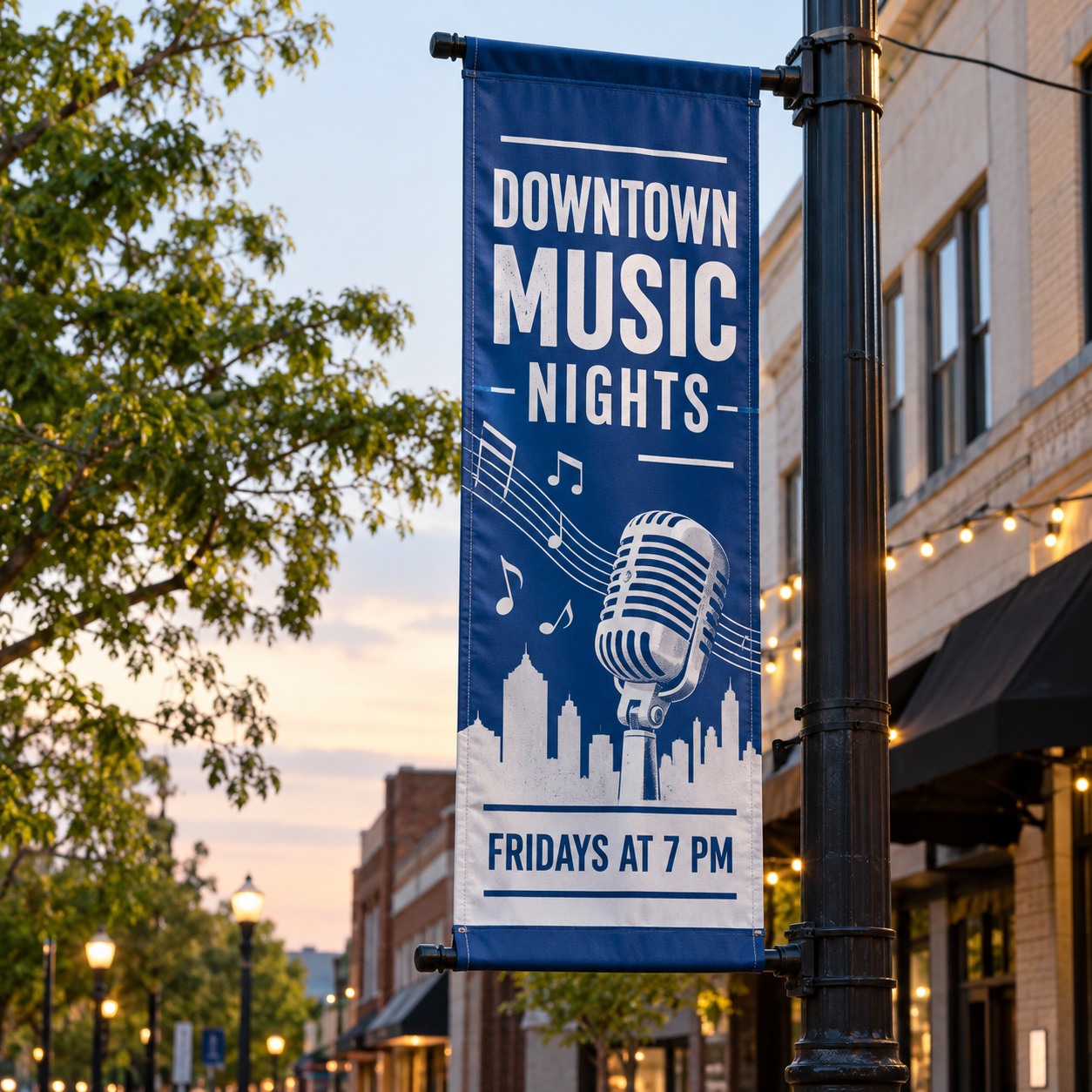 Custom Pole Banners illustrative customer design