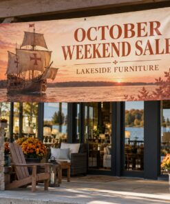 Columbus Day Banners illustrative customer design