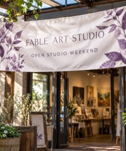 Double Sided Fabric Banners illustrative customer design