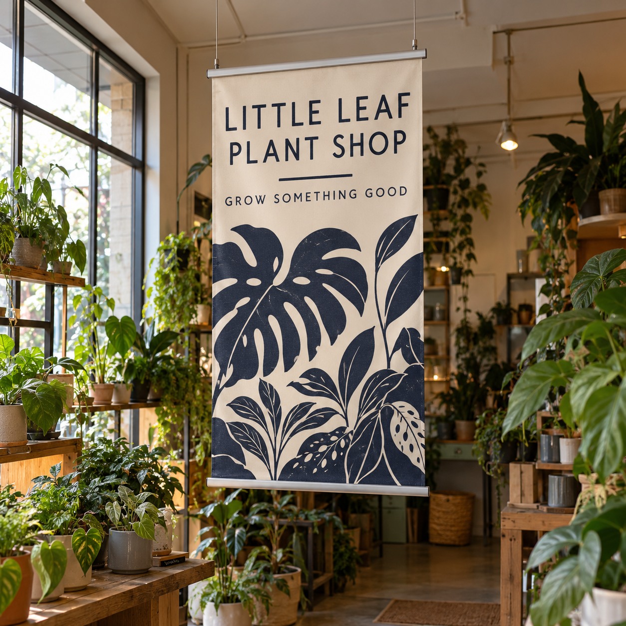 Hanging Clamp Bar Banners illustrative customer design