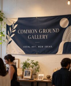 Eco-Friendly Indoor Banners illustrative customer design