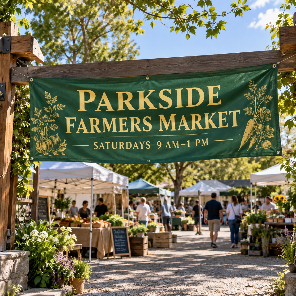 Eco-Friendly Outdoor Banners illustrative customer design