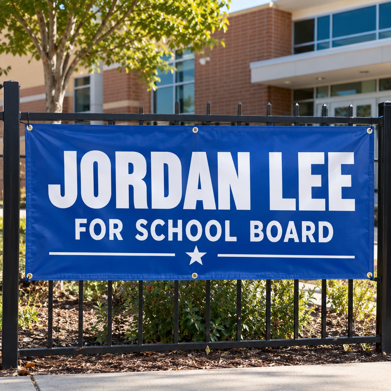 Political Vinyl Banners illustrative customer design