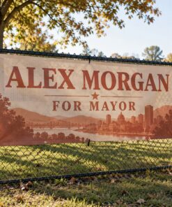 Political Vinyl Mesh Banners illustrative customer design