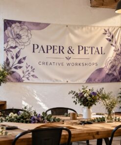 Polyester Fabric Indoor Banners illustrative customer design
