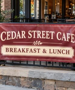 Restaurant Banners illustrative customer design