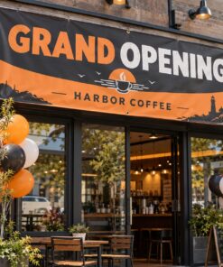 Grand Opening Banners illustrative customer design