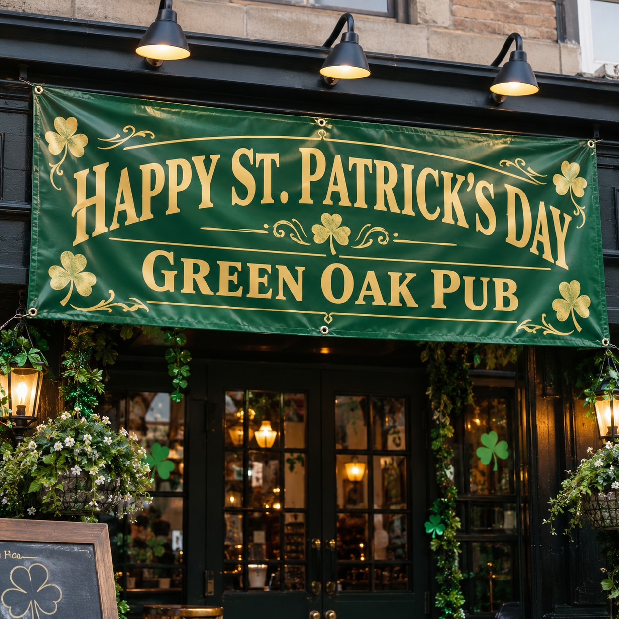 St. Patrick’s Day Banners illustrative customer design