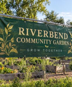 Vinyl Mesh Fence Banners illustrative customer design