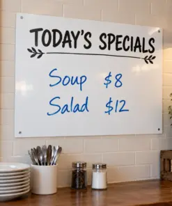 Custom Dry-Erase Menu Boards - custom printed example design