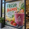 Custom Perforated Window Decals - custom printed example design