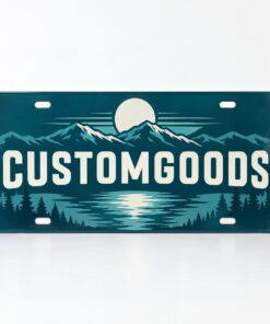 CustomGoods license plates product illustration