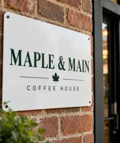 Custom Aluminum Signs â€” custom printed metal sign example