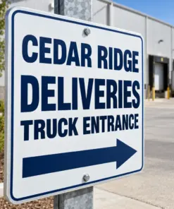 Heavy-Duty Aluminum Signs â€” custom printed metal sign example