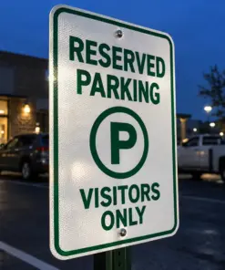 Reflective Aluminum Signs â€” custom printed metal sign example