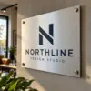 Brushed Aluminum Signs â€” custom printed metal sign example