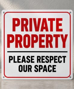 CustomGoods private property signs product illustration