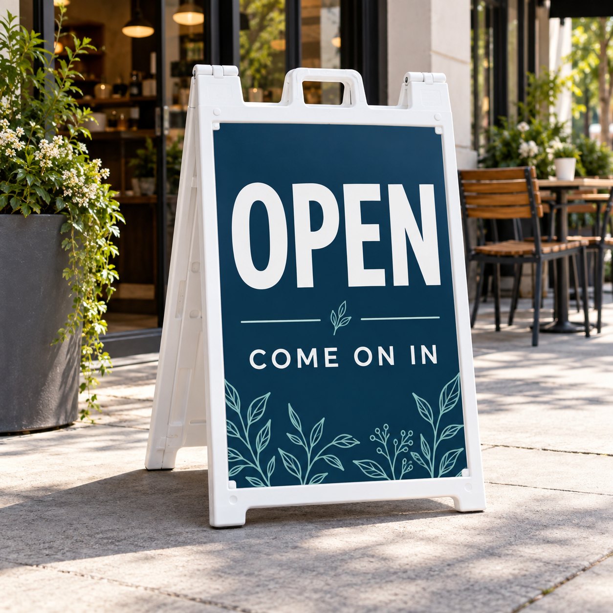 CustomGoods sandwich boards product illustration