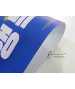 Photographed paper fan banner sample