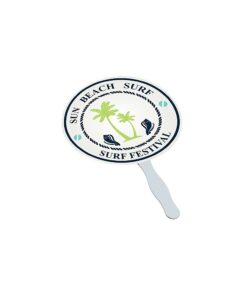 Photographed printed round cheering fan
