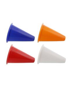 Photographed megaphone color assortment