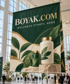 Boyak.com giant double-sided blockout banner