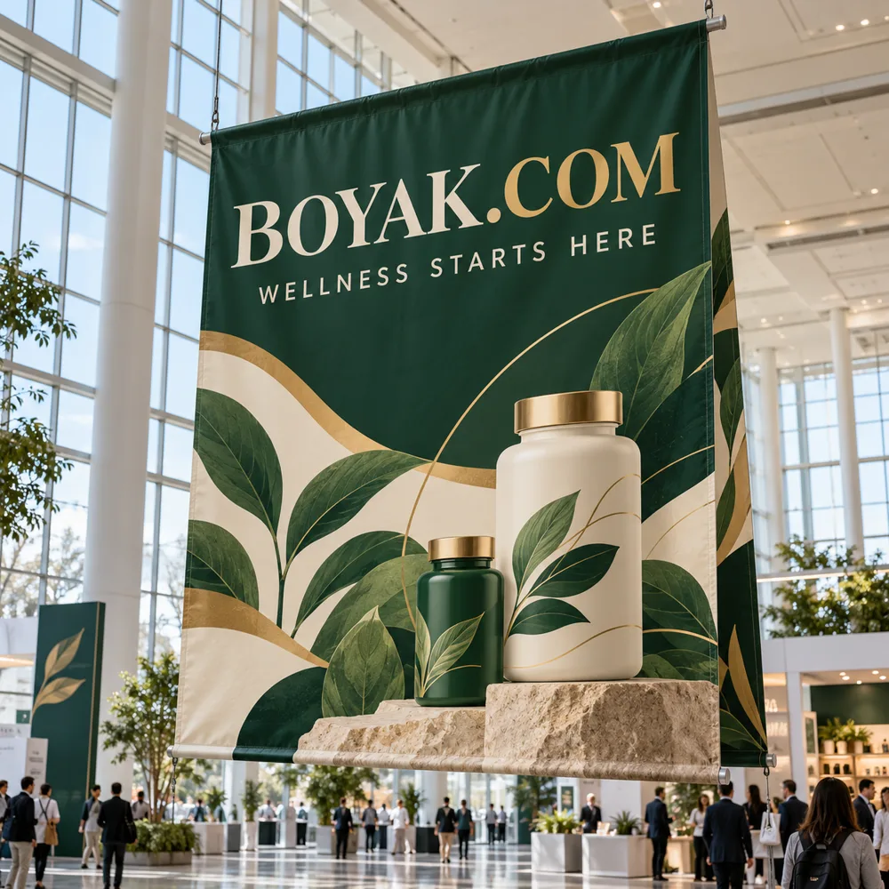 Boyak.com giant double-sided blockout banner