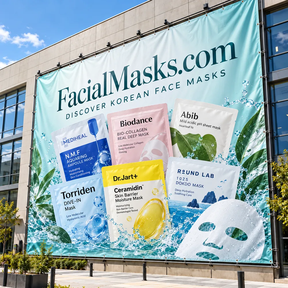 FacialMasks.com Korean mask brands giant banner