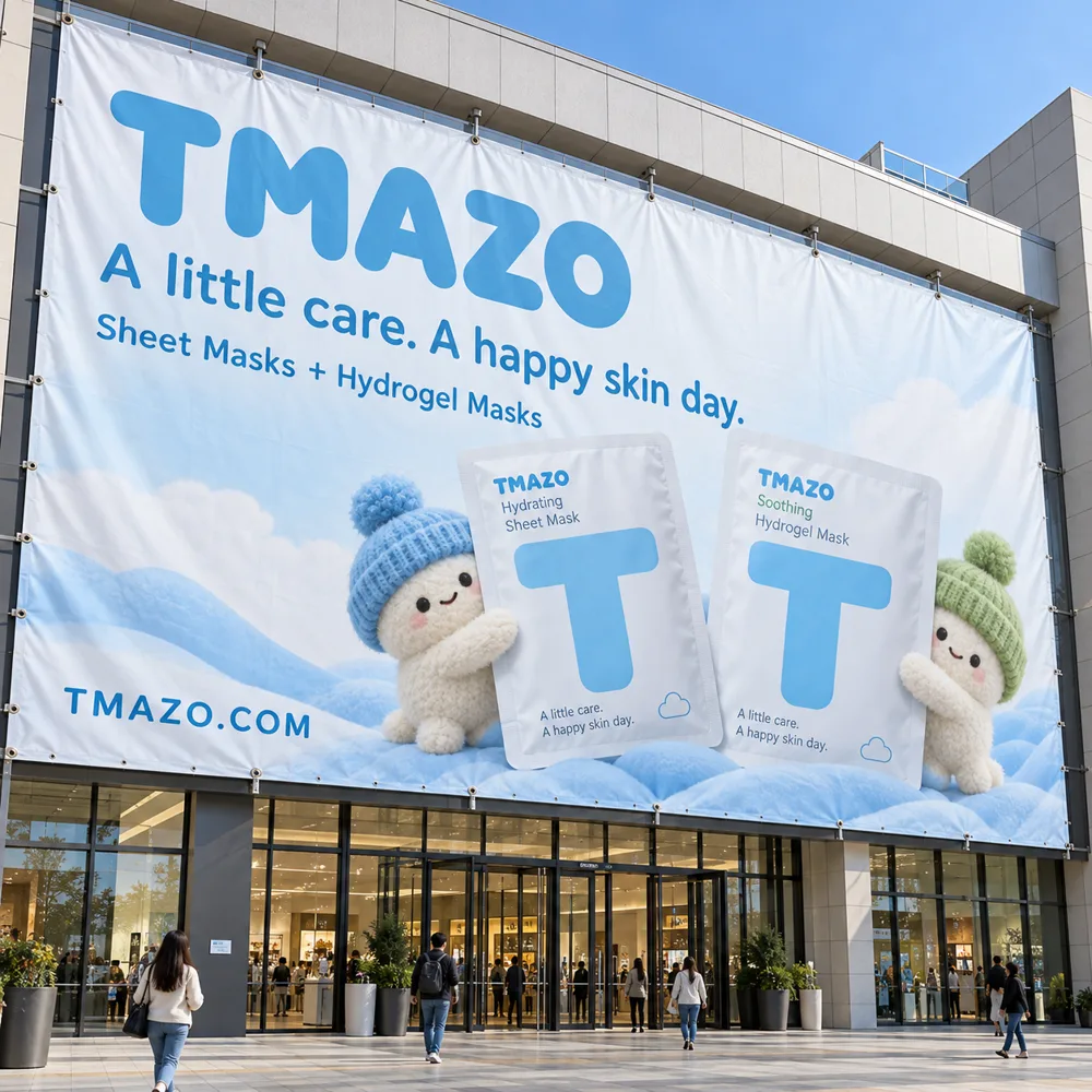 TMAZO mask giant banner