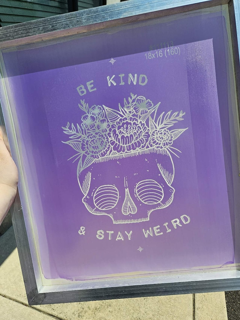 Custom pre-burned screen design example