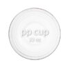 Blank Clear Plastic Cups - 90mm Rim - representative blank material