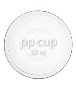 Blank Clear Plastic Cups - 90mm Rim - representative blank material