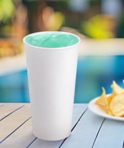 Blank White Paper Cups - 12, 16 or 22 oz - representative blank material