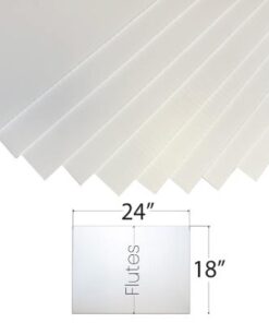 Blank Corrugated Plastic Yard Sign Sheets - representative blank material