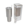 Custom Large Fan Straw Tumbler - 40 oz - Stainless Finish