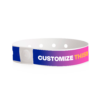 Custom Full-Color Plastic Wristbands custom printing example