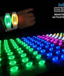 Custom Synchronized Silicone LED Wristbands