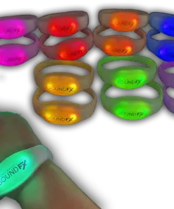 Custom Synchronized Silicone LED Wristbands