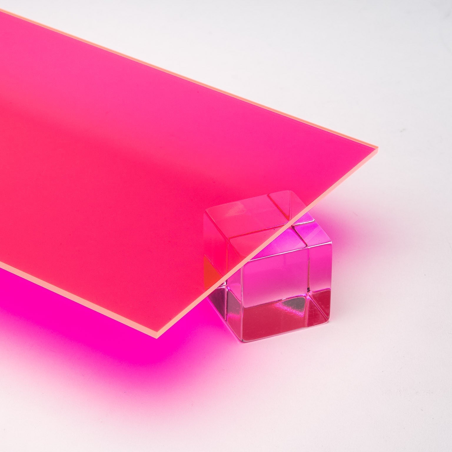 Pink Fluorescent Acrylic Sheet