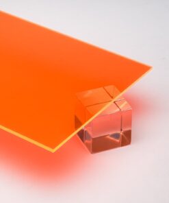 Orange Fluorescent Acrylic Sheet
