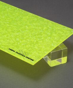 Green Neon Glitter Acrylic Sheet
